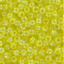 Toho seed beads 8/0 round Transparent-Rainbow Lemon - TR-08-175